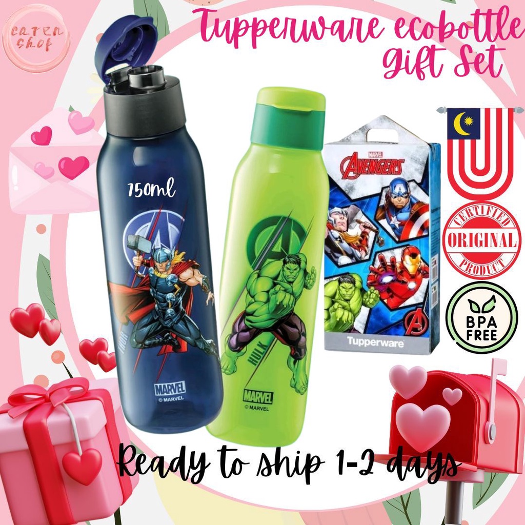 Hadiah Tupperware Wish card Tupperware kids bottle Marvel Eco Bottle ...