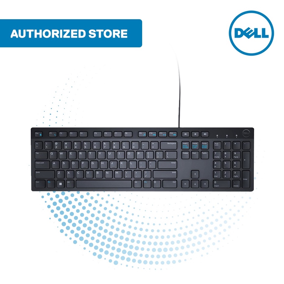Dell KB216 Multimedia Keyboard Wired USB QWERTY Numpad Shopee Philippines