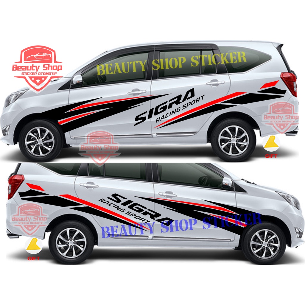 Newest Daihatsu Toyota Car Sticker Cutting Sticker Sigra Racing Sport 