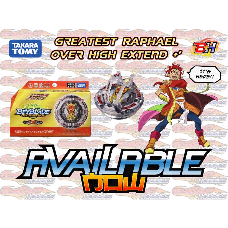 Available NOW!! Original Takara Tomy Beyblade B-192 Greatest Raphael ...