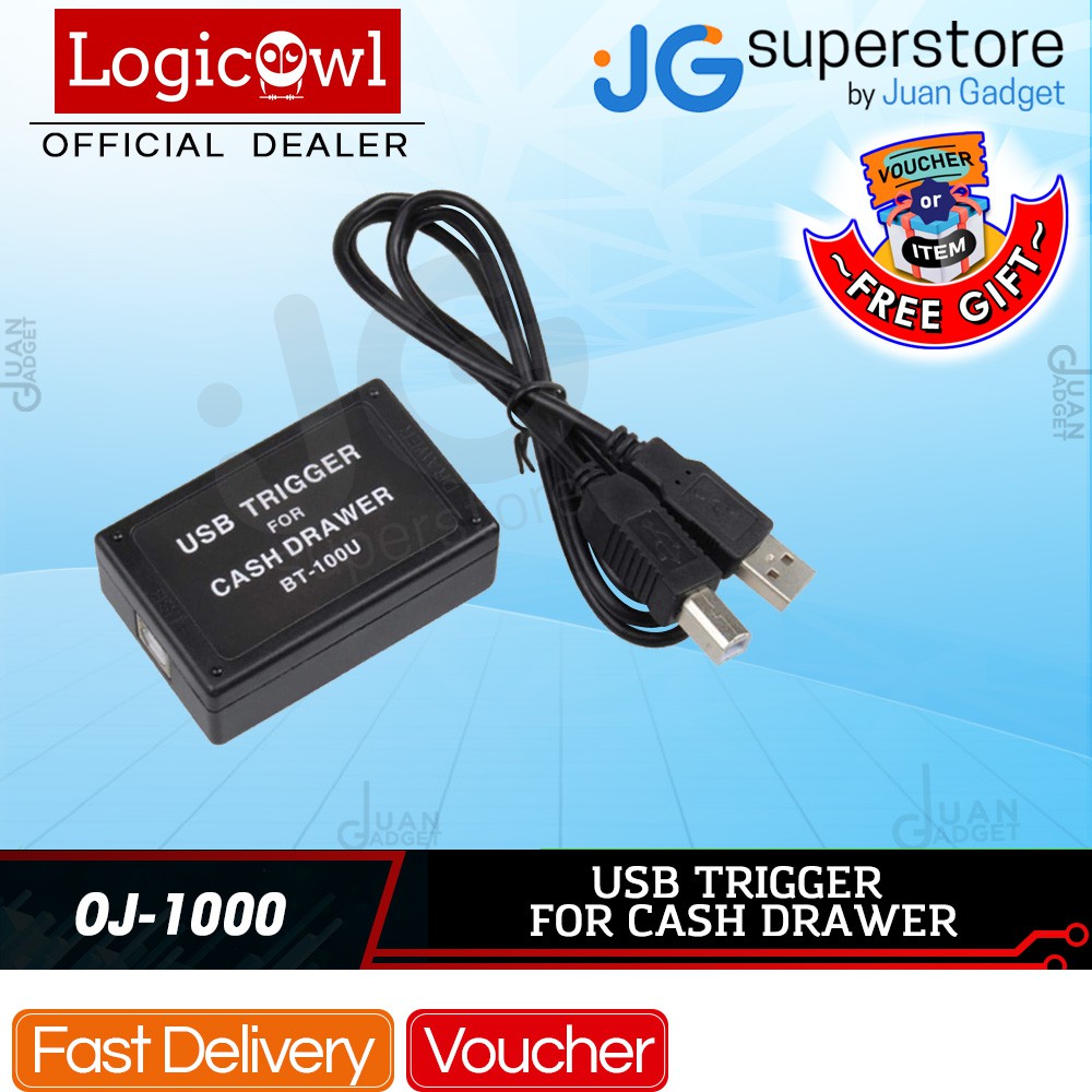 Logicowl OJ1000 USB Trigger for Cash Drawer with RJ11 Interface POS