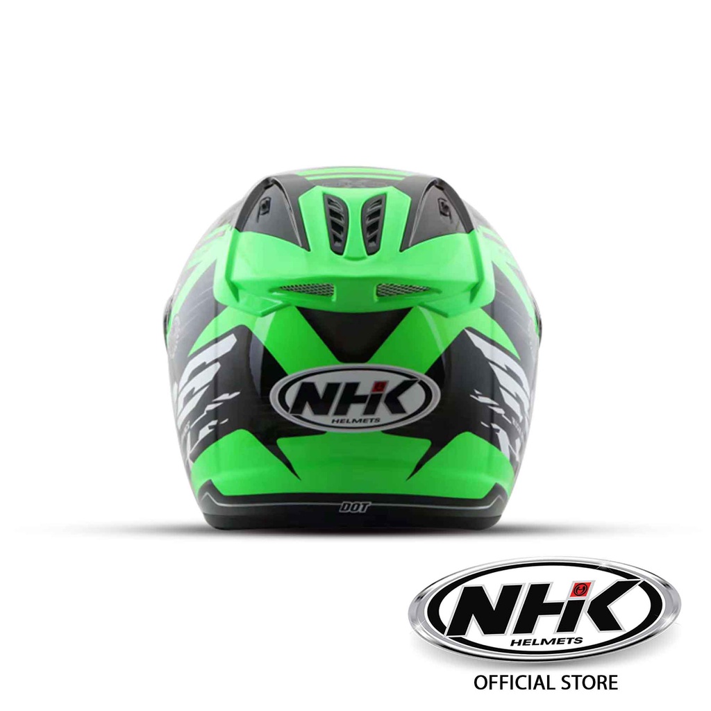 NHK HELMET R6 RACER X HALF FACE SILVER VISOR WITH FREE NHK ARMSLEEVES ...