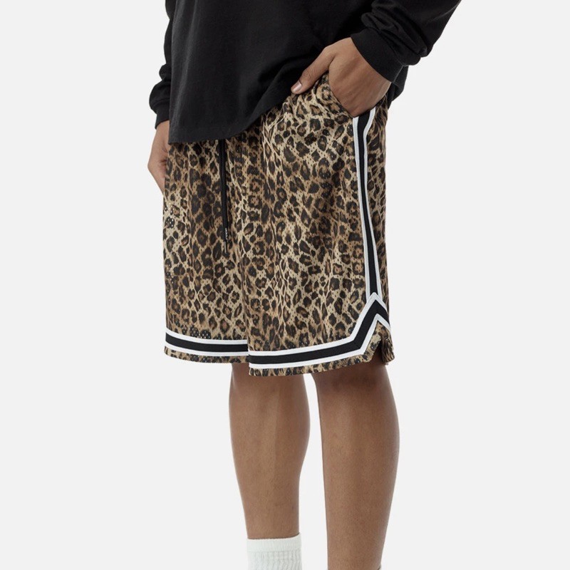 Leopard print basketball on sale shorts