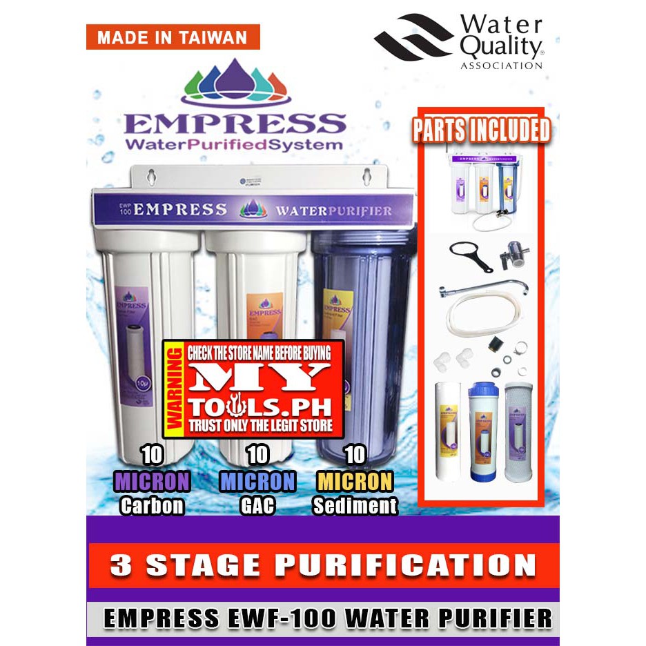 Empress Water Purifier EWF-100 Filtration System | Shopee Philippines