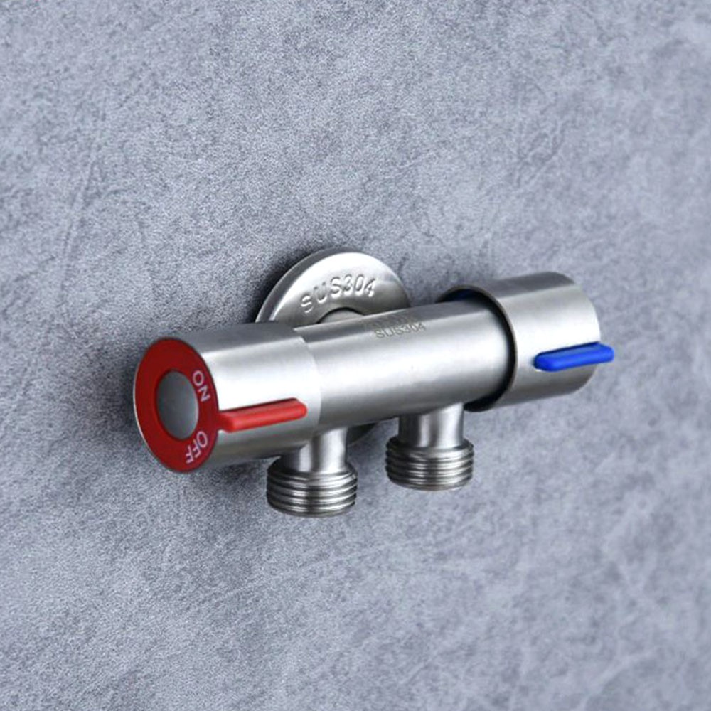 3-Way Angle Valve hot and cold for Bathroom Shower System or Bidet ...