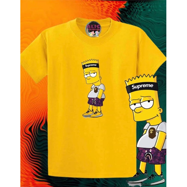 Bart simpson cheap supreme t shirt