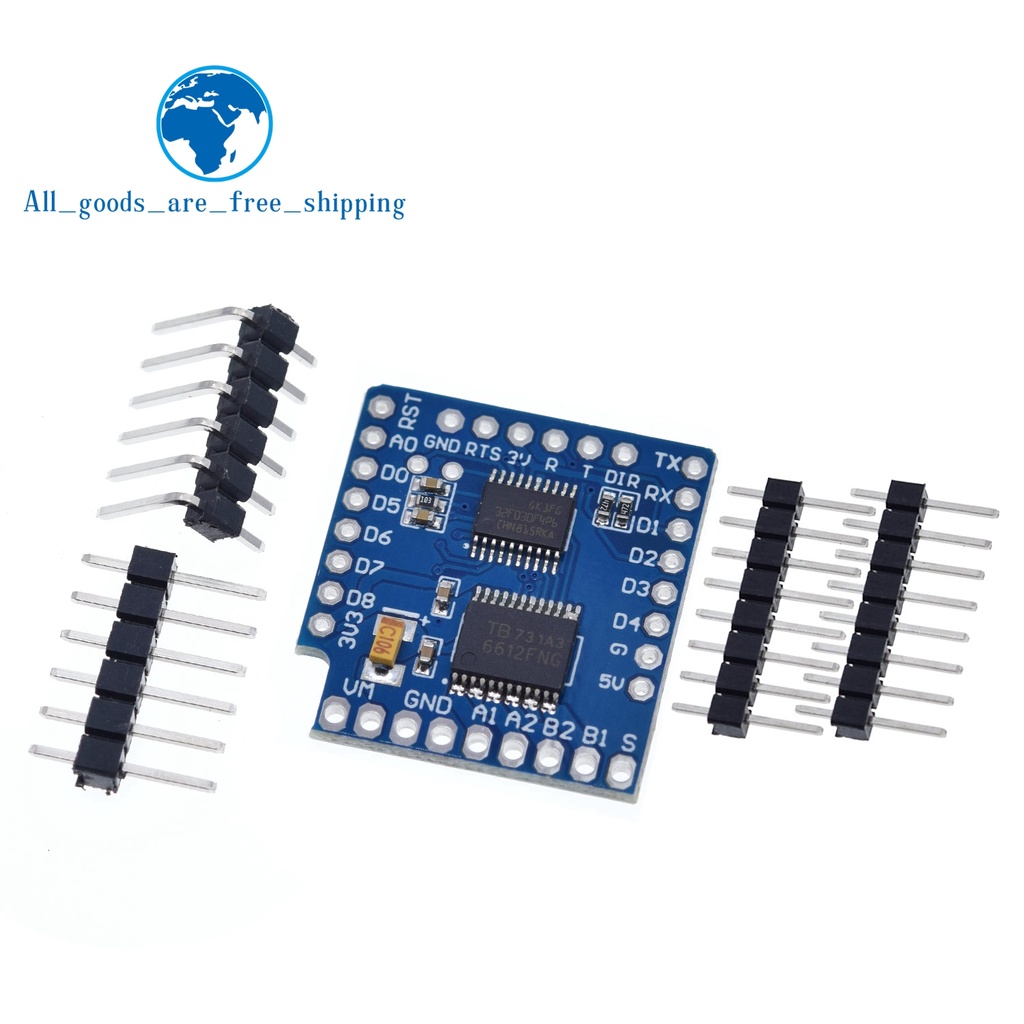 TZT Motor Shield For WeMos D1 mini I2C Dual Motor Driver TB6612FNG (1A ...