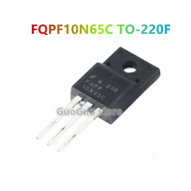 10pcs FQPF10N65C TO-220F 10N65C TO220F 10A/650V N-channel MOSFET ...