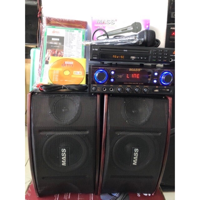 Karaoke set Mass amplifier at speaker with megapro foremi midi karaoke
