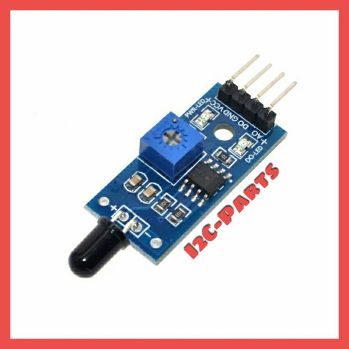 Ir Infrared Flame Detection Fire Detector 4 pin Fire Sensor Wire Module ...