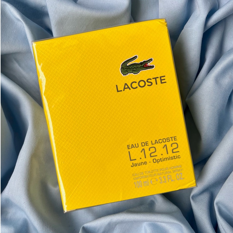 Lacoste Eau de Lacoste Jaune Yellow 100ml EDT Spray Perfume For Men Shopee Philippines