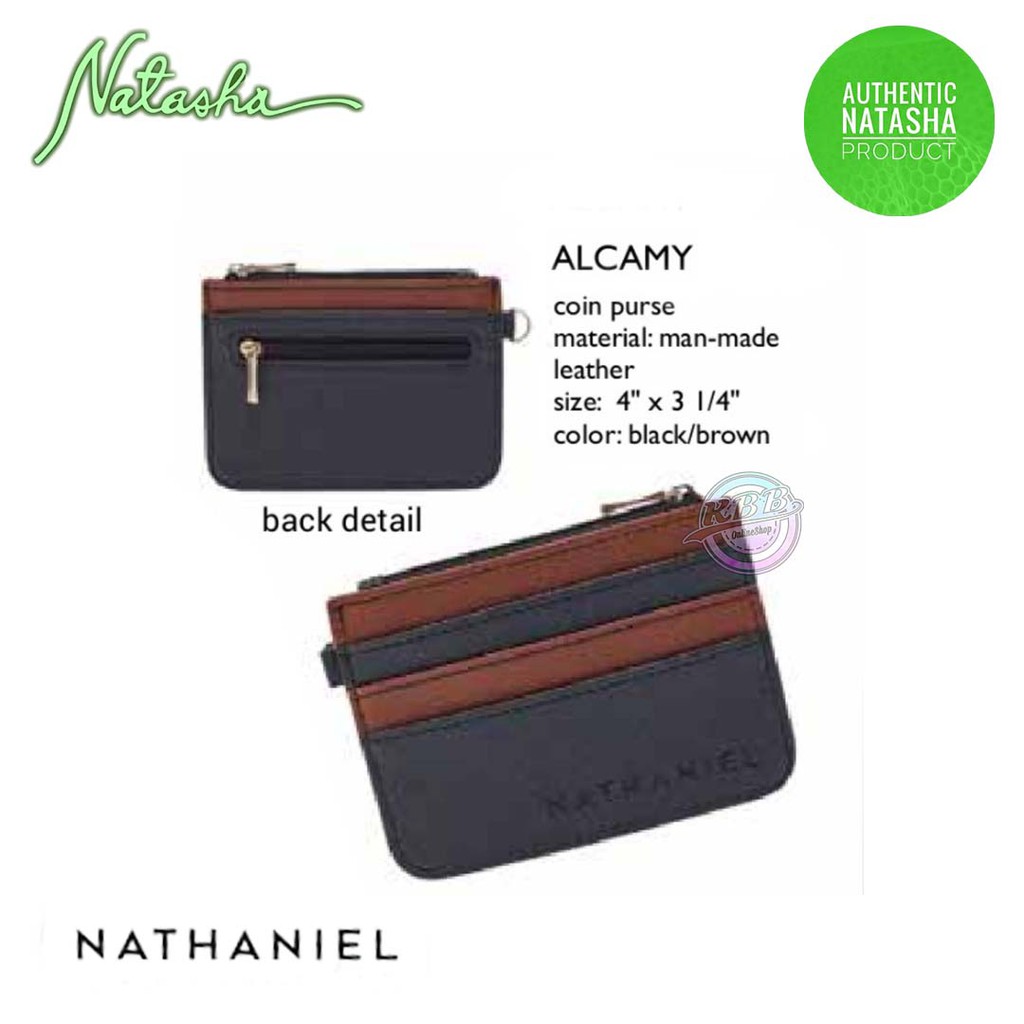 Natasha Nathaniel Alcamy Men s Coin Purse with Card Slot and Zipper Pocket