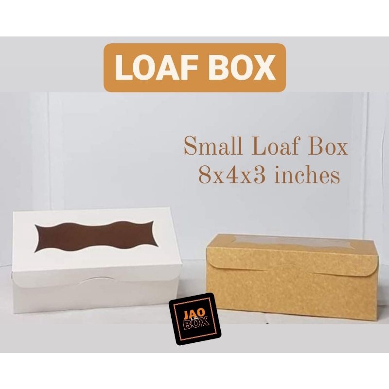 8x4x3 INCHES (10 PCS, 25 PCS) LOAF BOX, Reversible, Preformed | Shopee ...