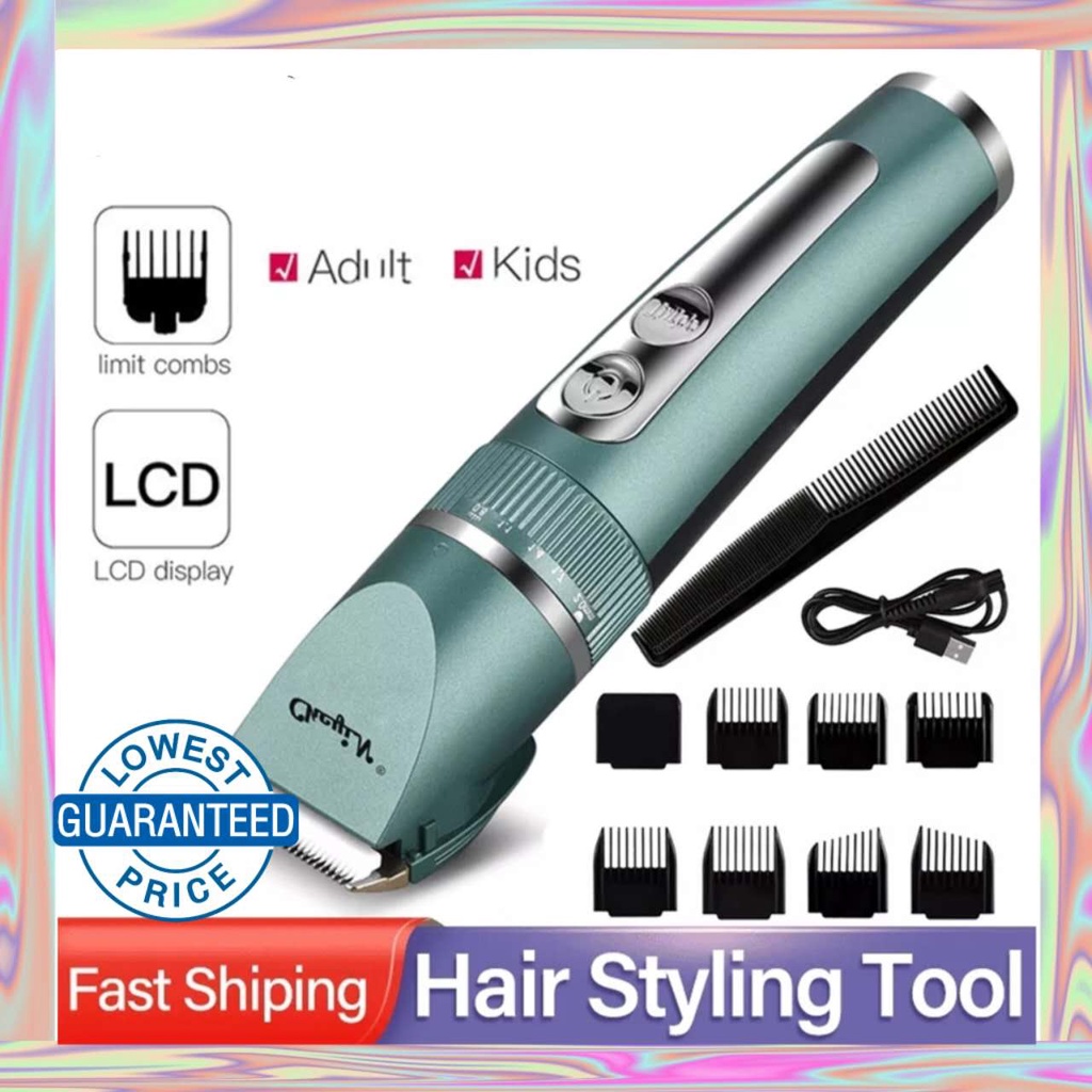 Professional Quiet Hair Clippers Cordless Rechargeable Barbers Complete