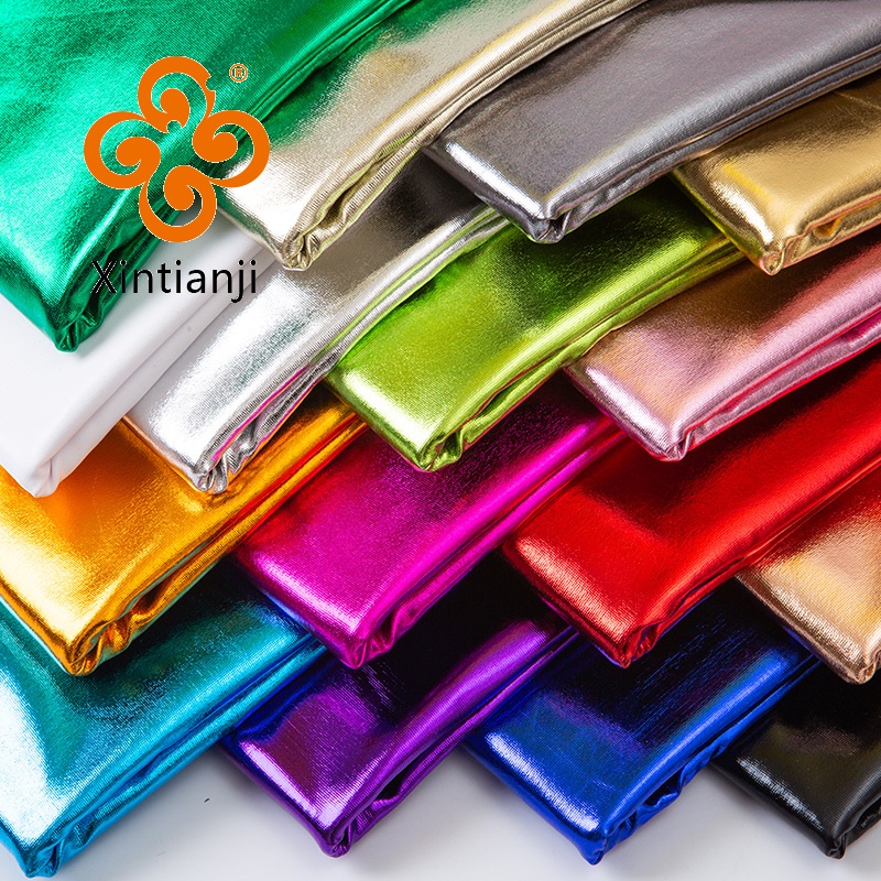 Spandex Bronzing Fabric High Stretch Colorful Color 4 Way Stretch ...