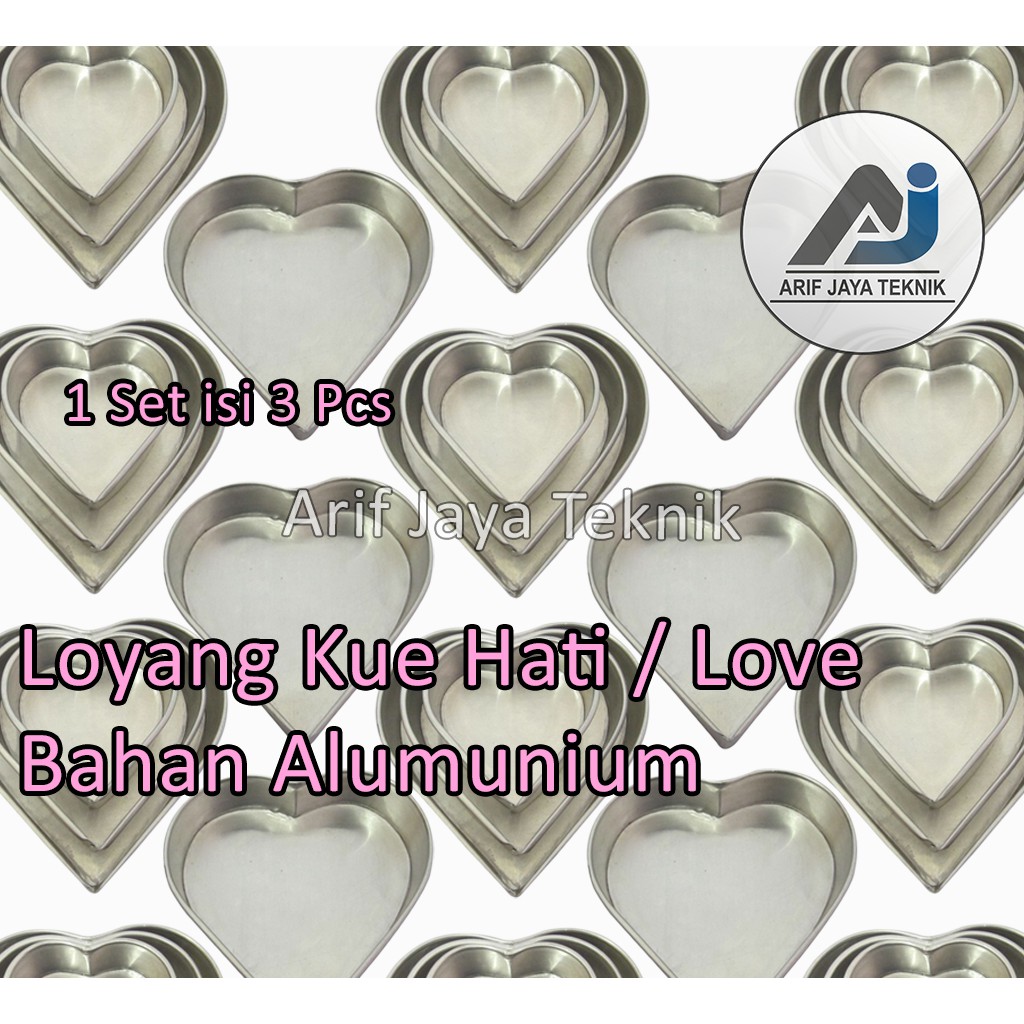 Heart Cake Pan Set/Love Mini (1 Set Contains 3 Pcs) Shopee Philippines