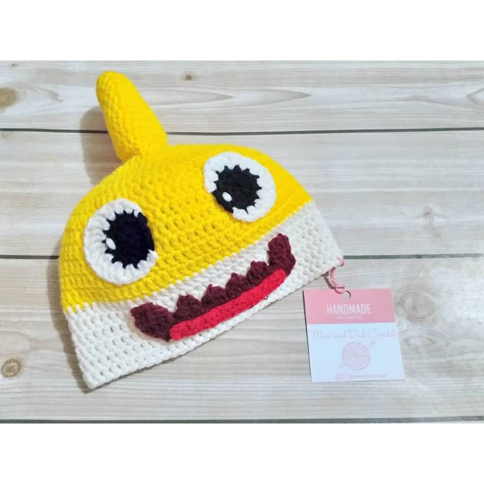 Baby shark crochet hot sale hat