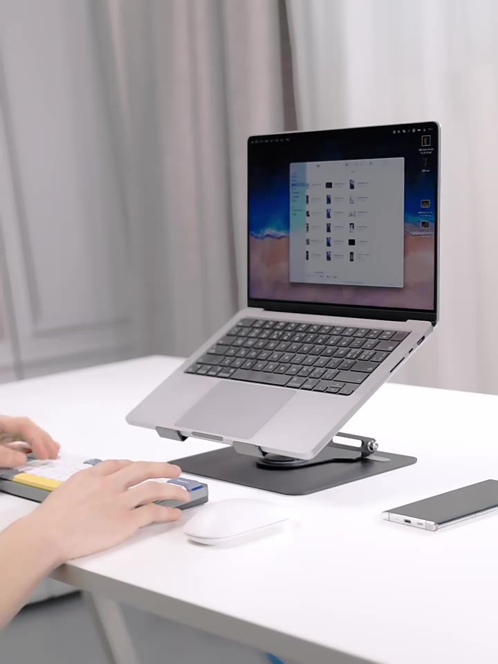 360° Rotating Laptop Stand Foldable Laptop Stand Height Adjustable ...