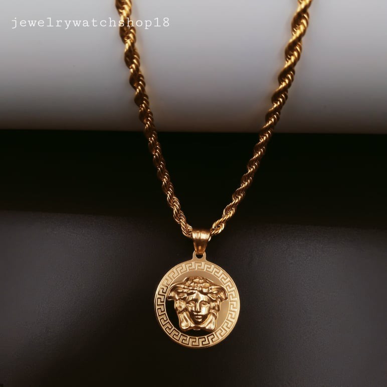 Gold plated versace on sale chain