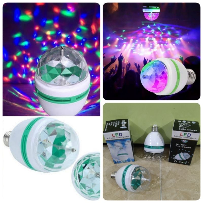 Rotating LED Disco Light (Auto Rotate) | Shopee Philippines