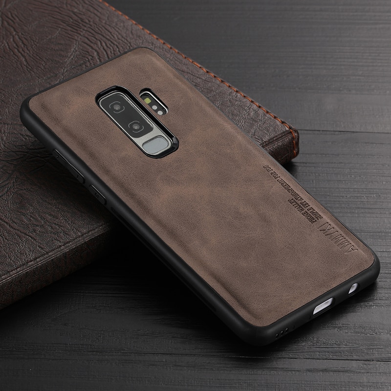 Leather case for Samsung Galaxy S8 S9 Plus Case TPU bumper Case for ...