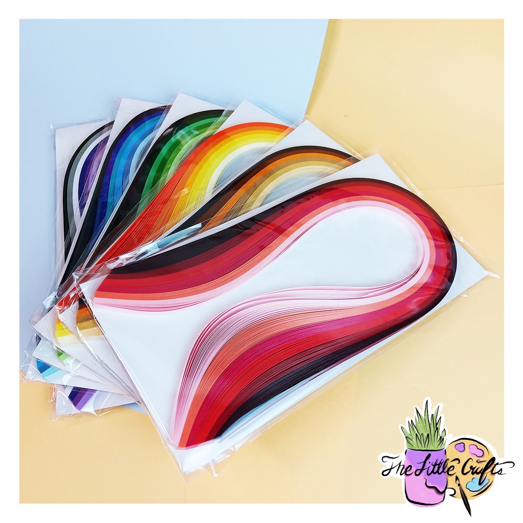 GRADIENT QUILLING PAPERS (5MM THICK 39CM LONG 120PCS) Shopee