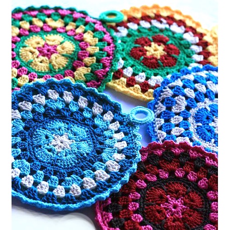 Pot Holder Crochet / Basahan / Rags Doormat Round & Rectangle | Shopee ...