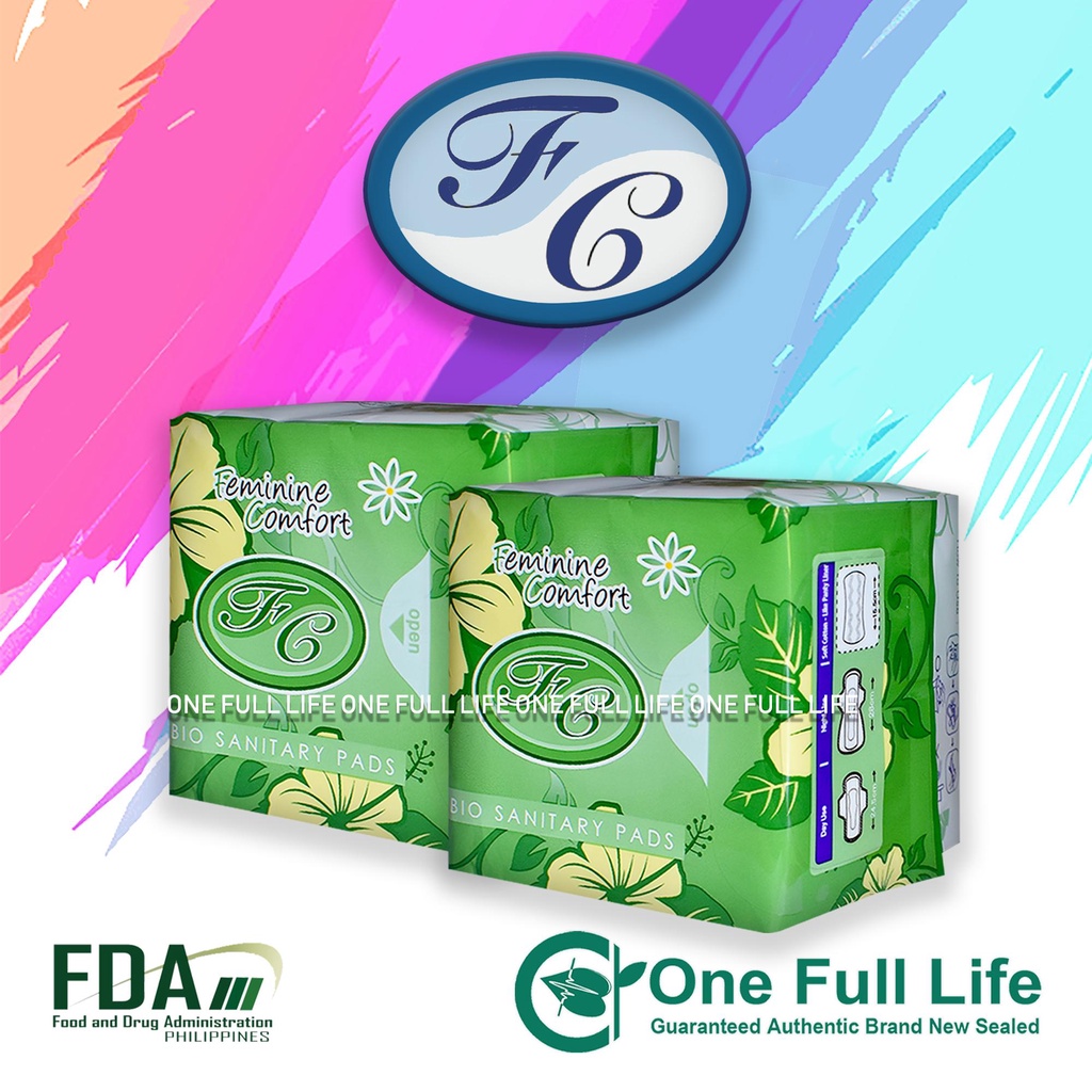 Avail FC Feminine Comfort Bio Sanitary Pads PANTYLINER (GREEN) 20's x 2