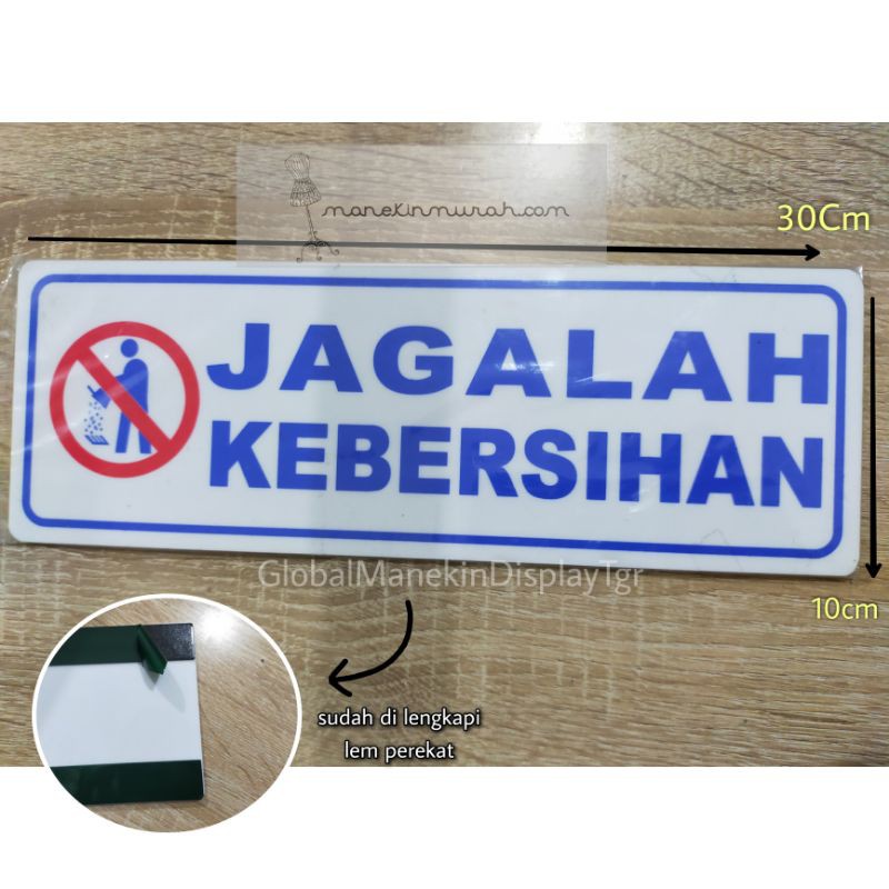 Keep Clean Stickers - Acrylic | Shopee Philippines