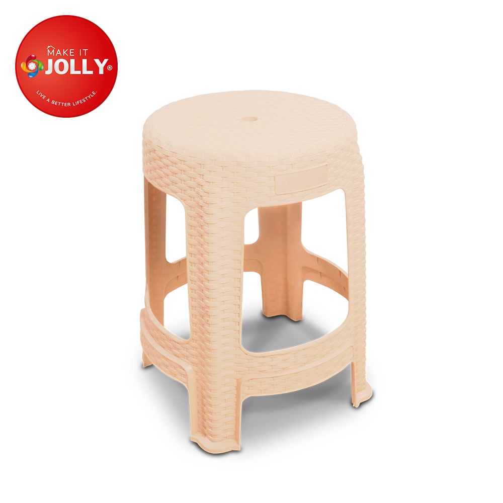 Plastic rattan stool hotsell