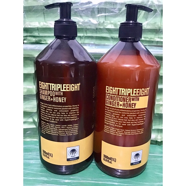 Eight Triple Eight Ginger + Honey Shampoo OR Conditioner 1Liter (may ...