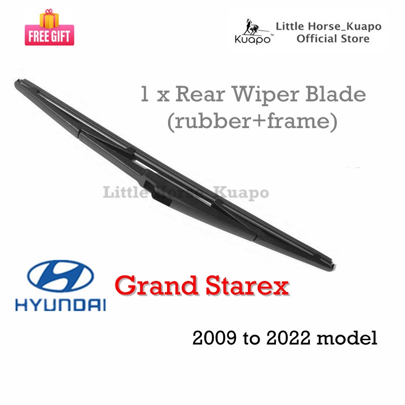 (Kuapo Quality) Hyundai Grand Starex Rear Wiper Blade for 2009 to 2022