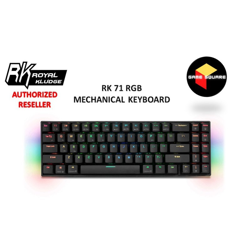 RK71 Royal Kludge RK71 71 Keys Dual Mode bluetooth 3.0 USB Wireless RGB ...