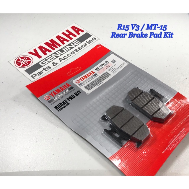 R15 V3 / MT15 Rear Brake Pad Kit Genuine Yamaha B97F580600 Shopee
