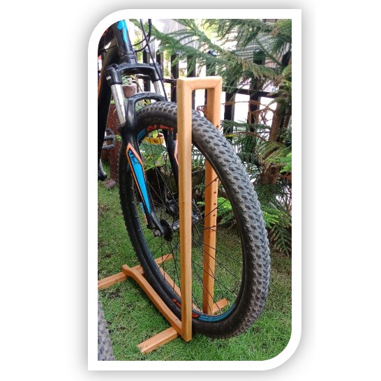 Wood bike hot sale stand