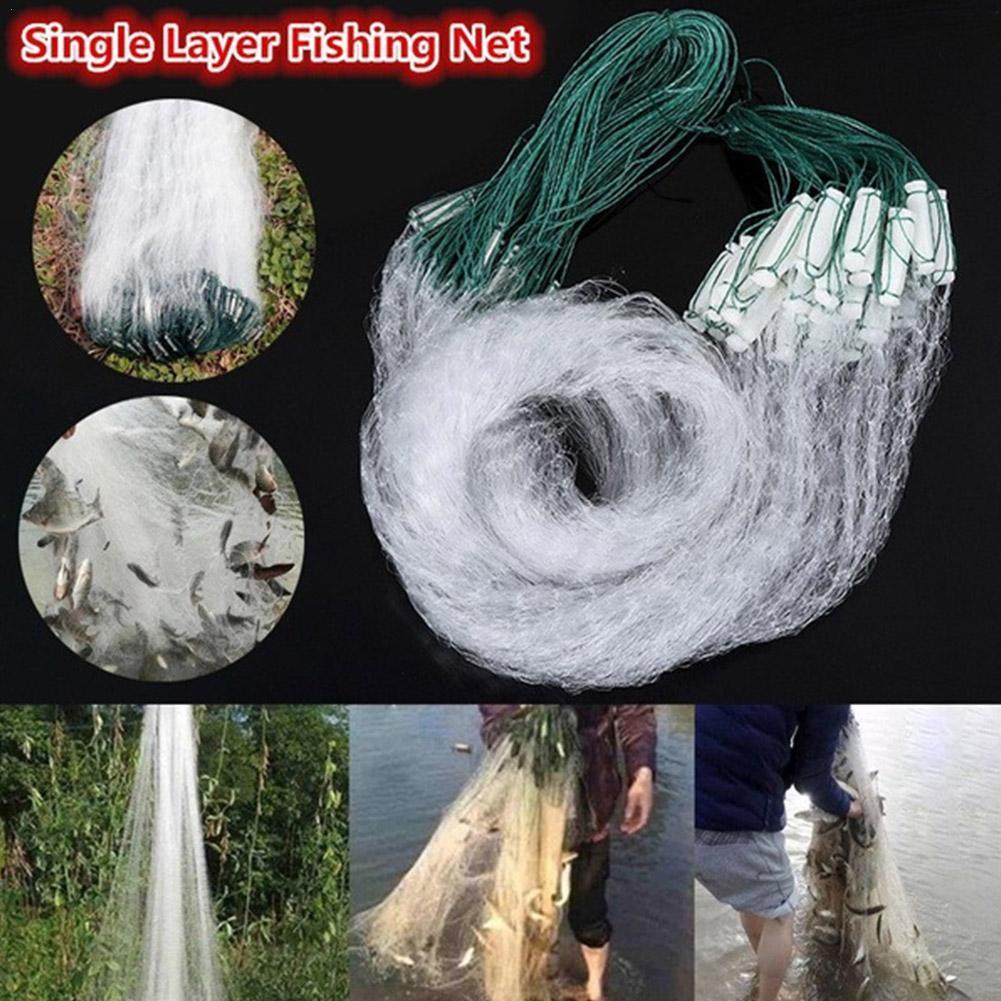 Single Layer Fishing Net Fish Mesh Trap Monofilament Gill Netting