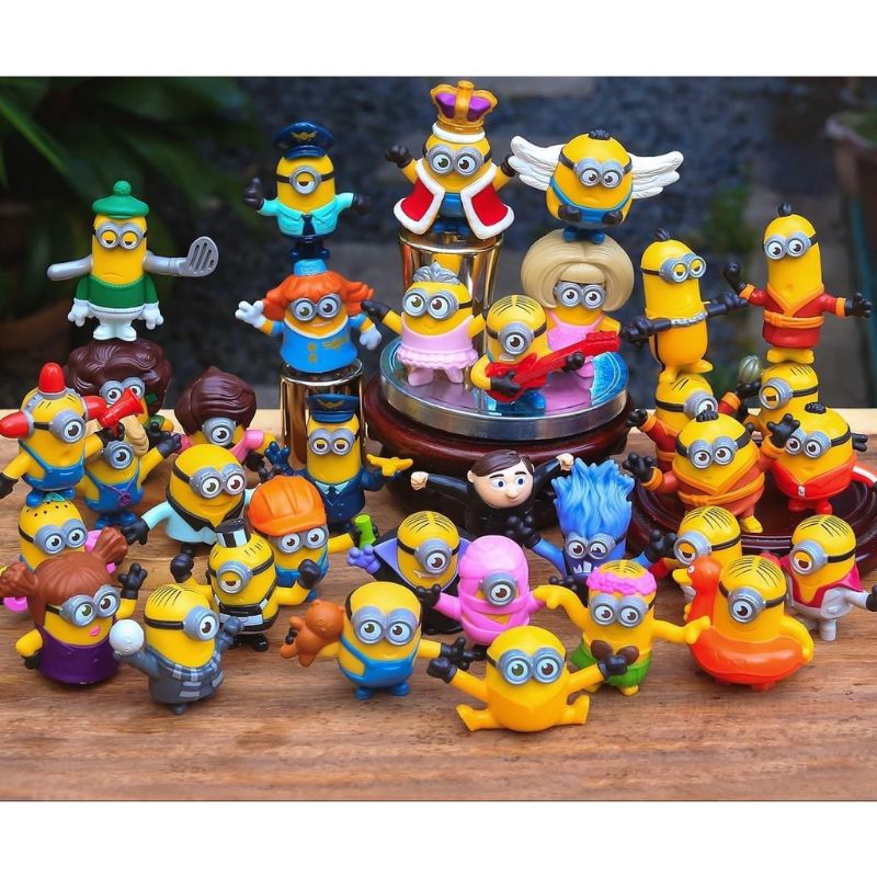 Mcdo Happy Meal Toy Minions The Rise of the Gru Minion Gold & Regular