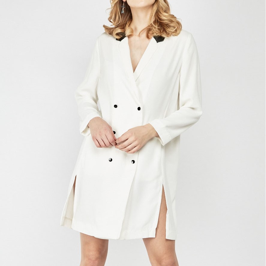 Topshop white clearance tuxedo dress