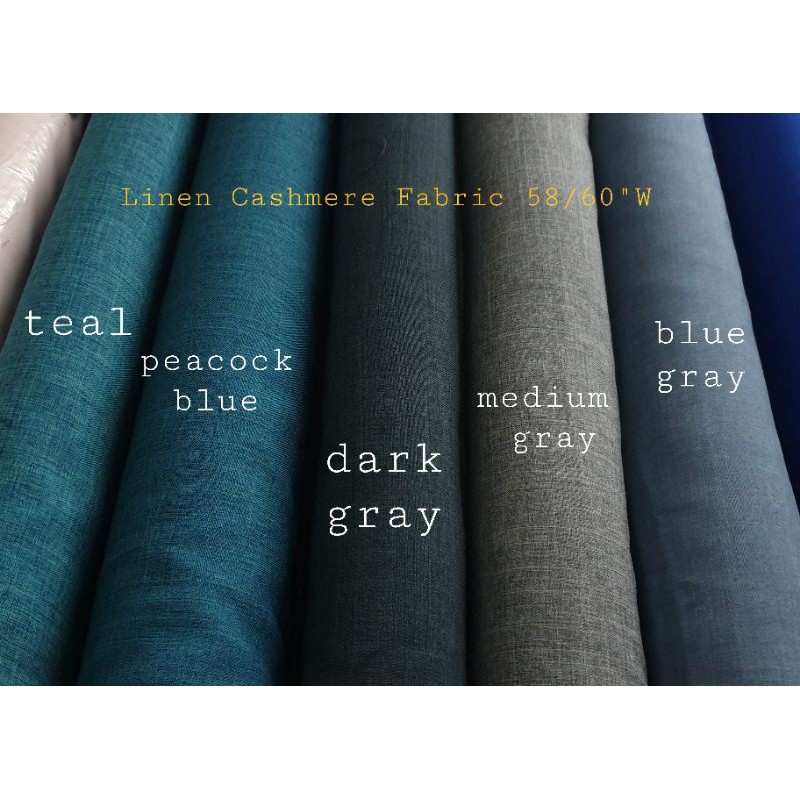 Linen Cashmere Wool Fabric 58/60" Width Shopee Philippines