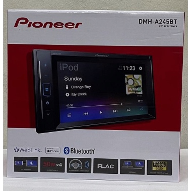 PIONEER DMHA245BT Digital Media AV Receiver with Bluetooth, iPhone