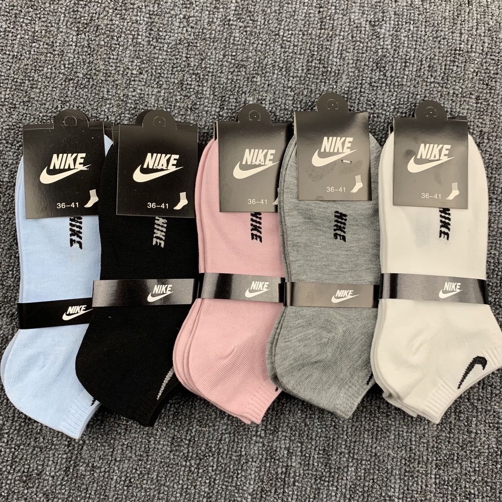 5Pairs 1set High Quality Cotton Sports Socks For Women and Men | Shopee ...