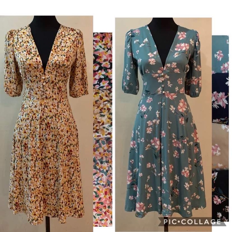 Vintage dress shopee sale