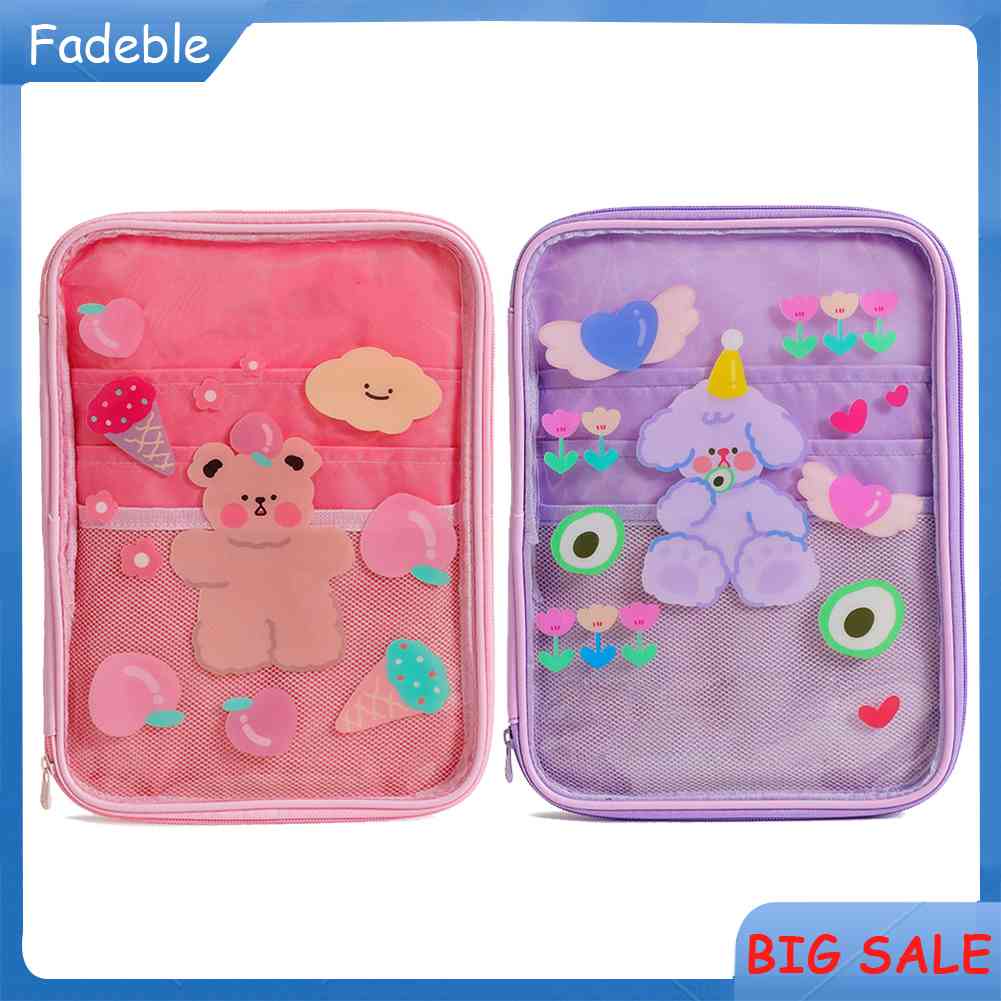 11 inch Cartoon Tablet Protective Pouch Transparent Case Cute Laptop ...
