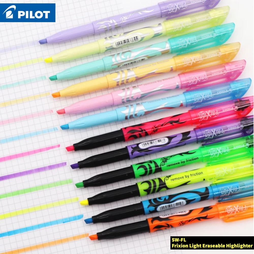 Pilot SWFL Frixion Light Eraseable Highlighter Pilot Pen Shopee