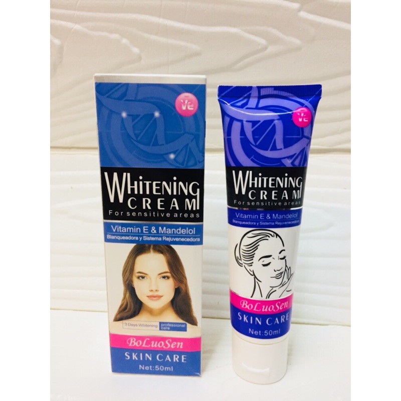 Whitening CREAM For sensitive areas Vitamin E Mandelol Shopee