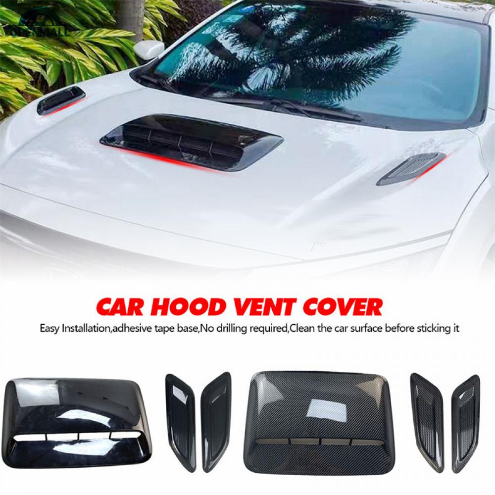 Hood Louvers Car Air Flow Intake Hood Scoop Vent Bonnet Cover