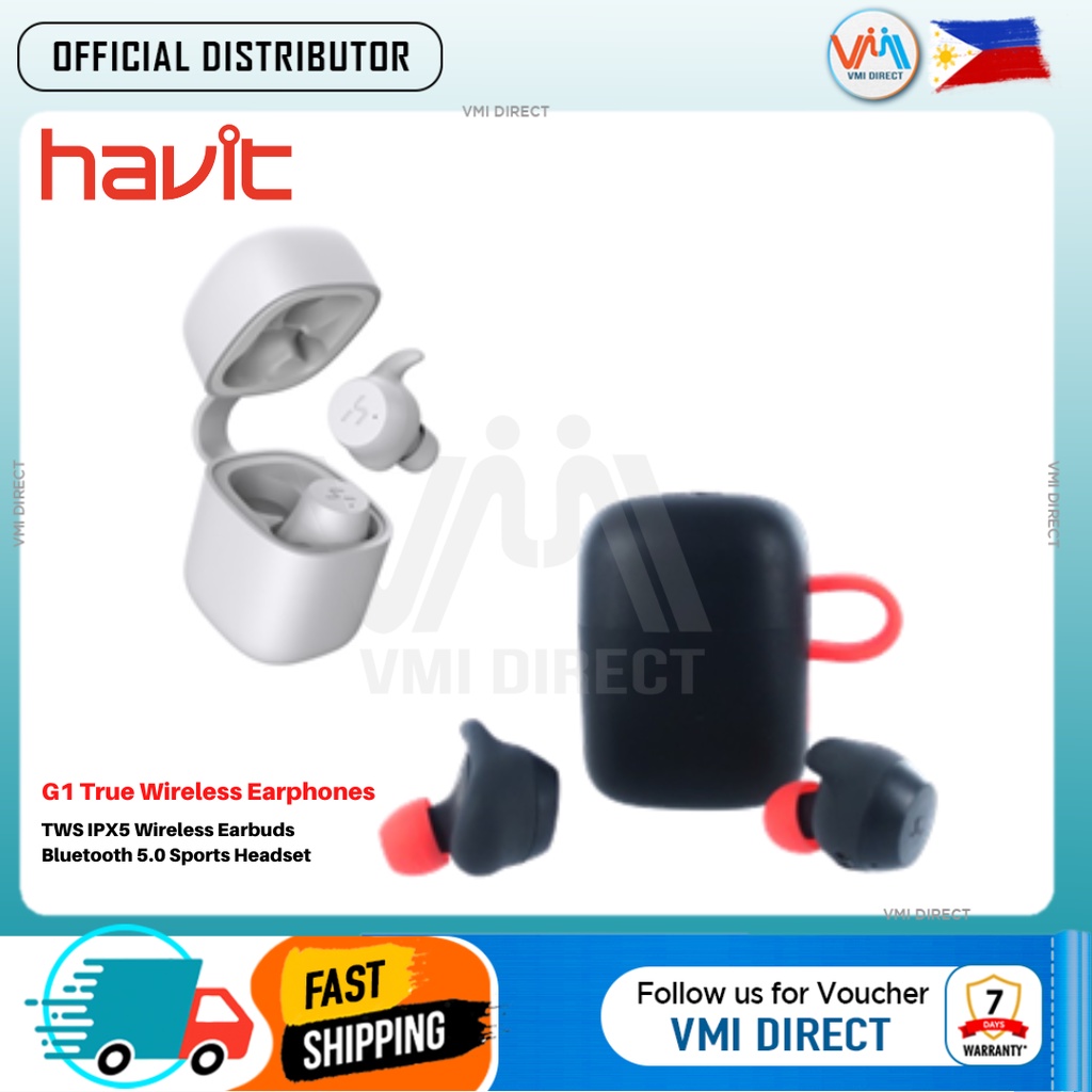 VMI DIRECT HAVIT G1 True Wireless Earphones TWS IPX5 Wireless