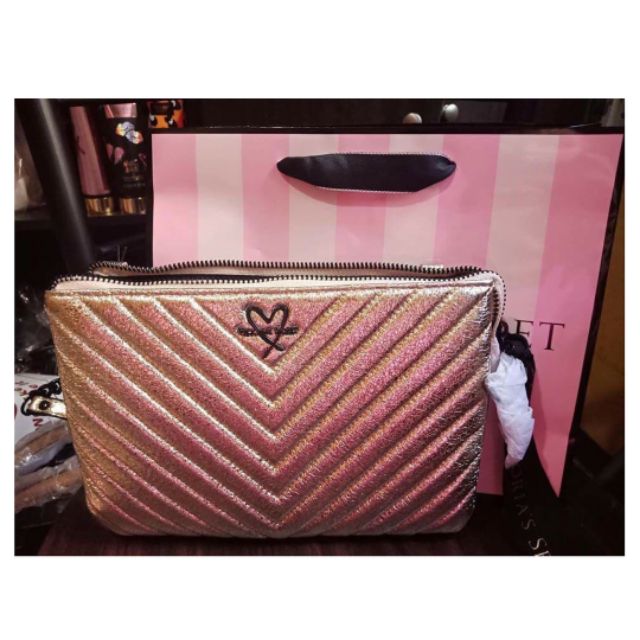 Victoria secret rose online gold bag