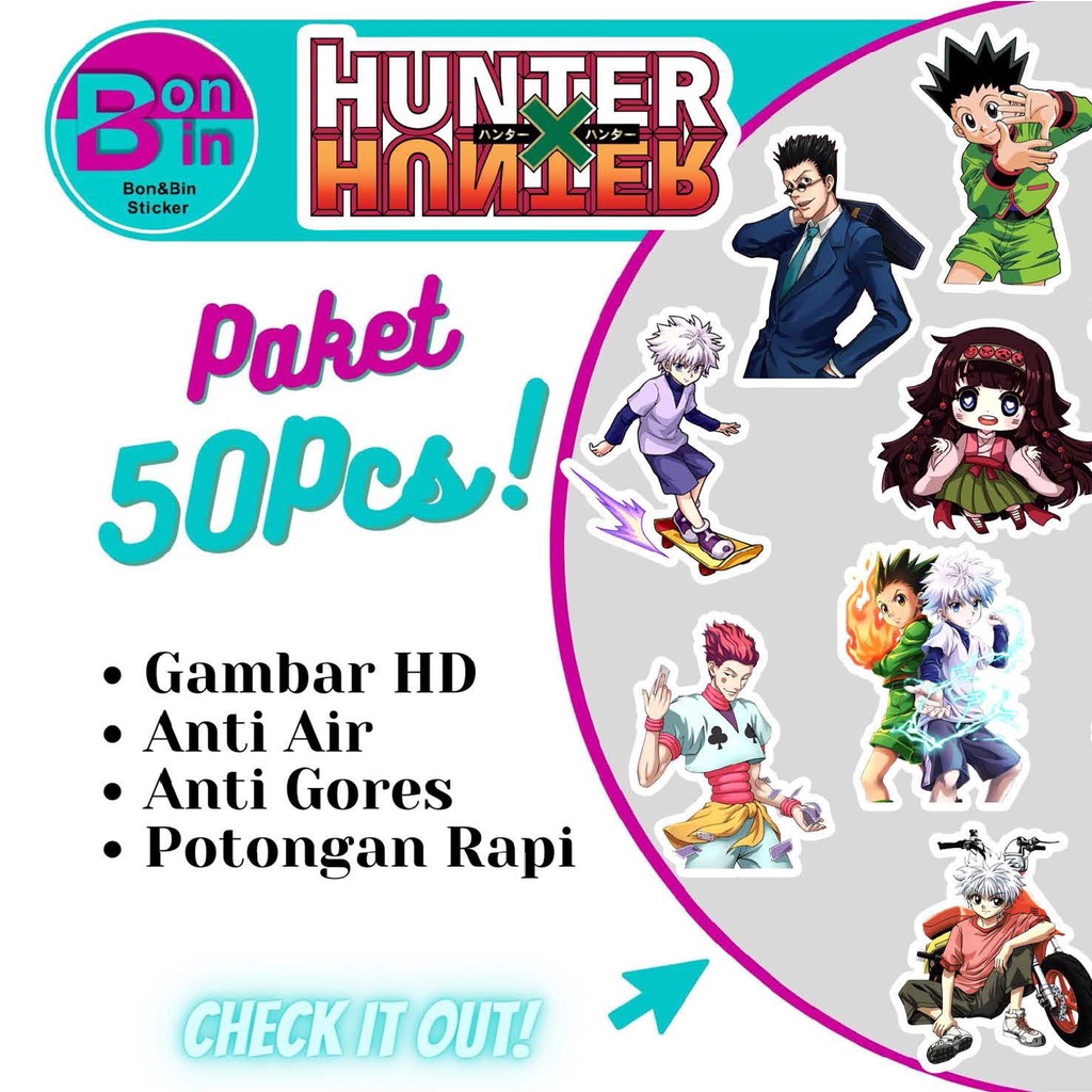 Hunter x Hunter 50pcs-sticker pack | Shopee Philippines