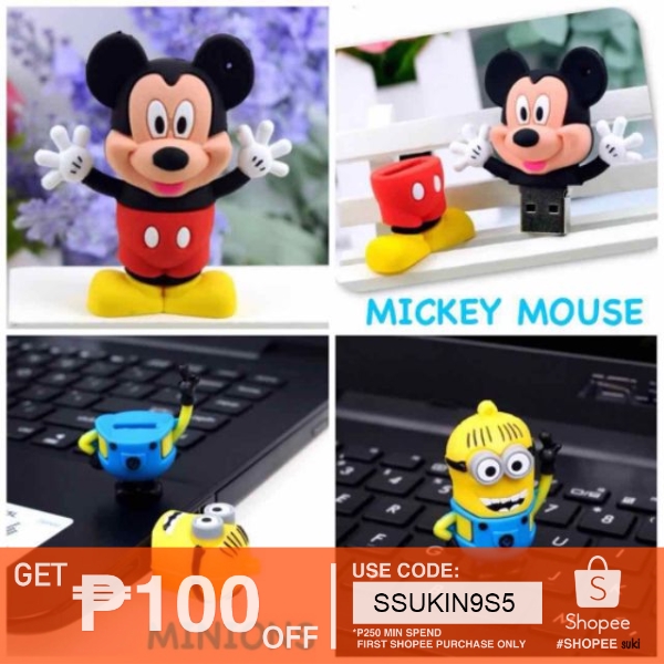 Cartoon Character USB Flash Drive 8GB | Shopee Philippines
